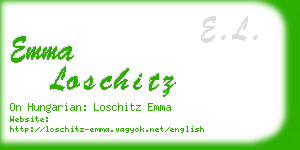 emma loschitz business card